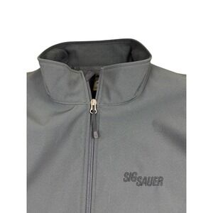 Sig Sauer storm creek 2XL Softshell Jacket Full Zip Charcoal Grey Fleece Lined